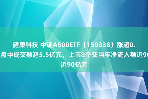 健康科技 中证A500ETF（159338）涨超0.9%，盘中成交额超5.5亿元，上市8个交当年净流入额近90亿元