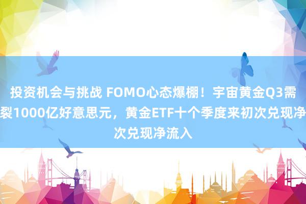 投资机会与挑战 FOMO心态爆棚！宇宙黄金Q3需求破裂1000亿好意思元，黄金ETF十个季度来初次兑现净流入