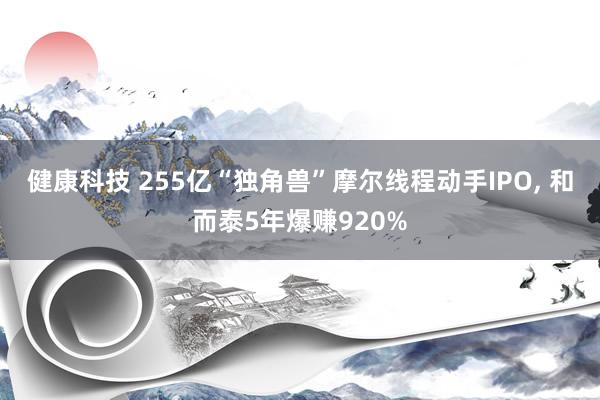 健康科技 255亿“独角兽”摩尔线程动手IPO, 和而泰5年爆赚920%